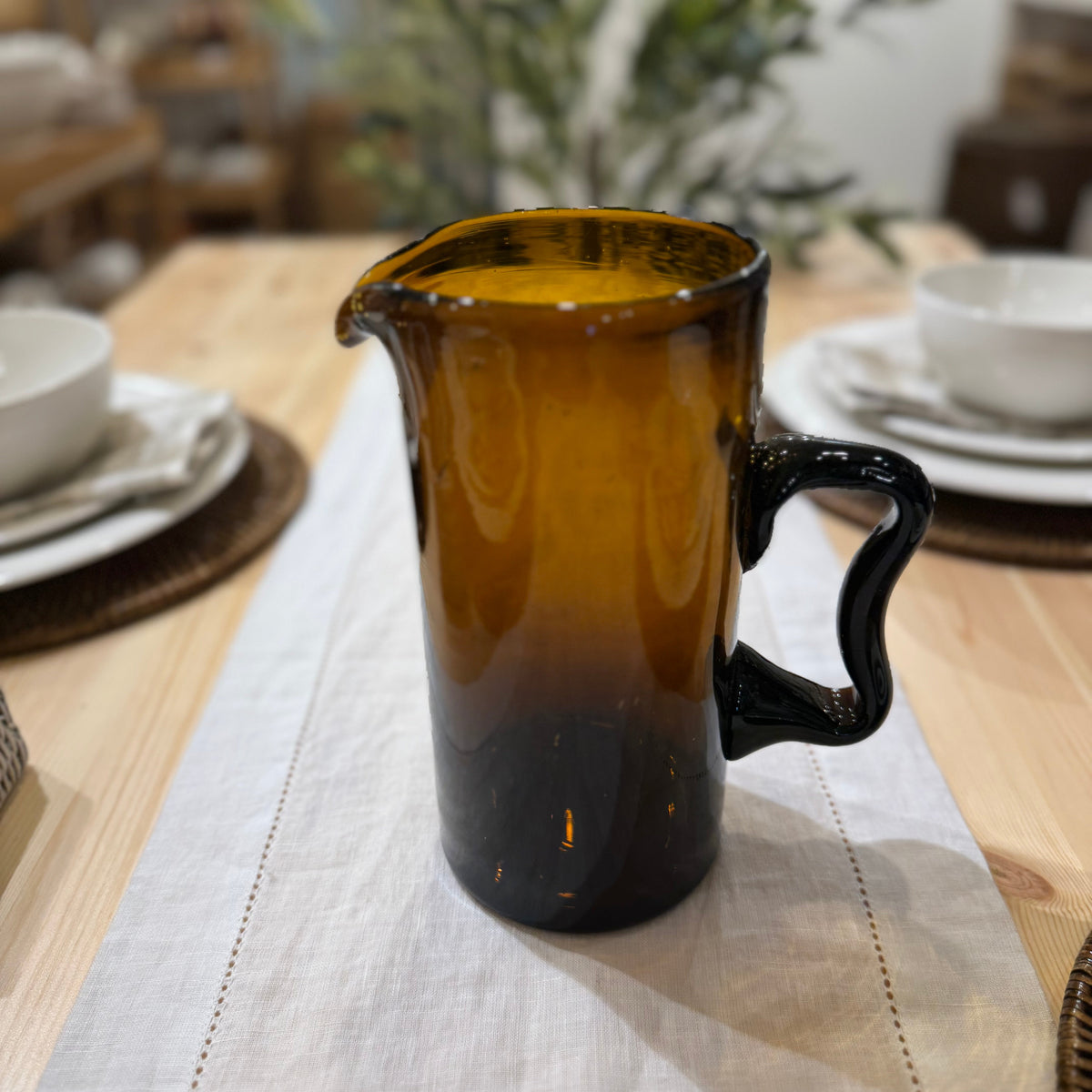 Hand Blown Glass Jug / Carafe