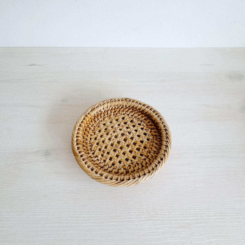 Rattan Mini Bread Plate/ Mini Bread Basket