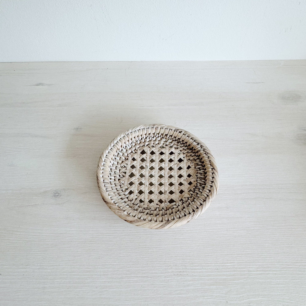 Rattan Mini Bread Plate/ Mini Bread Basket