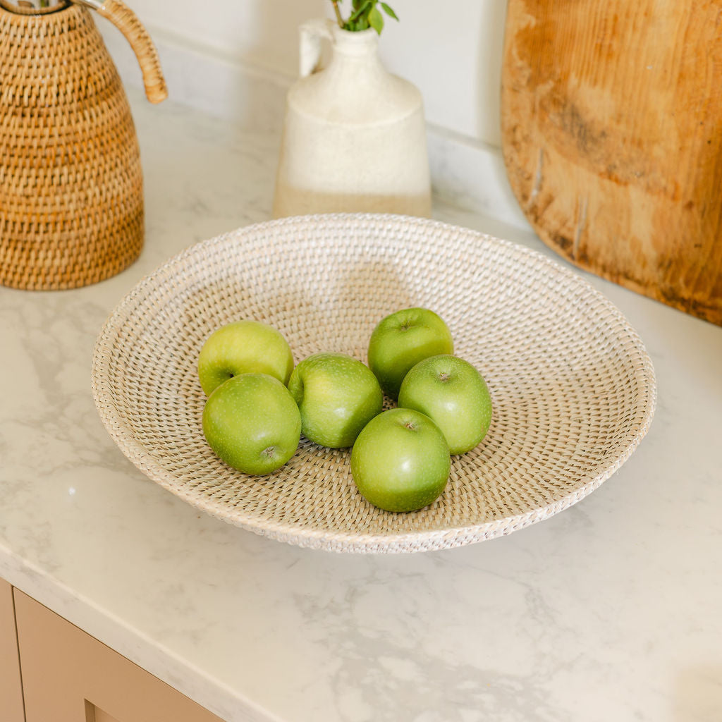 Rattan Round Fruit Bowl/ Fruit Tray
