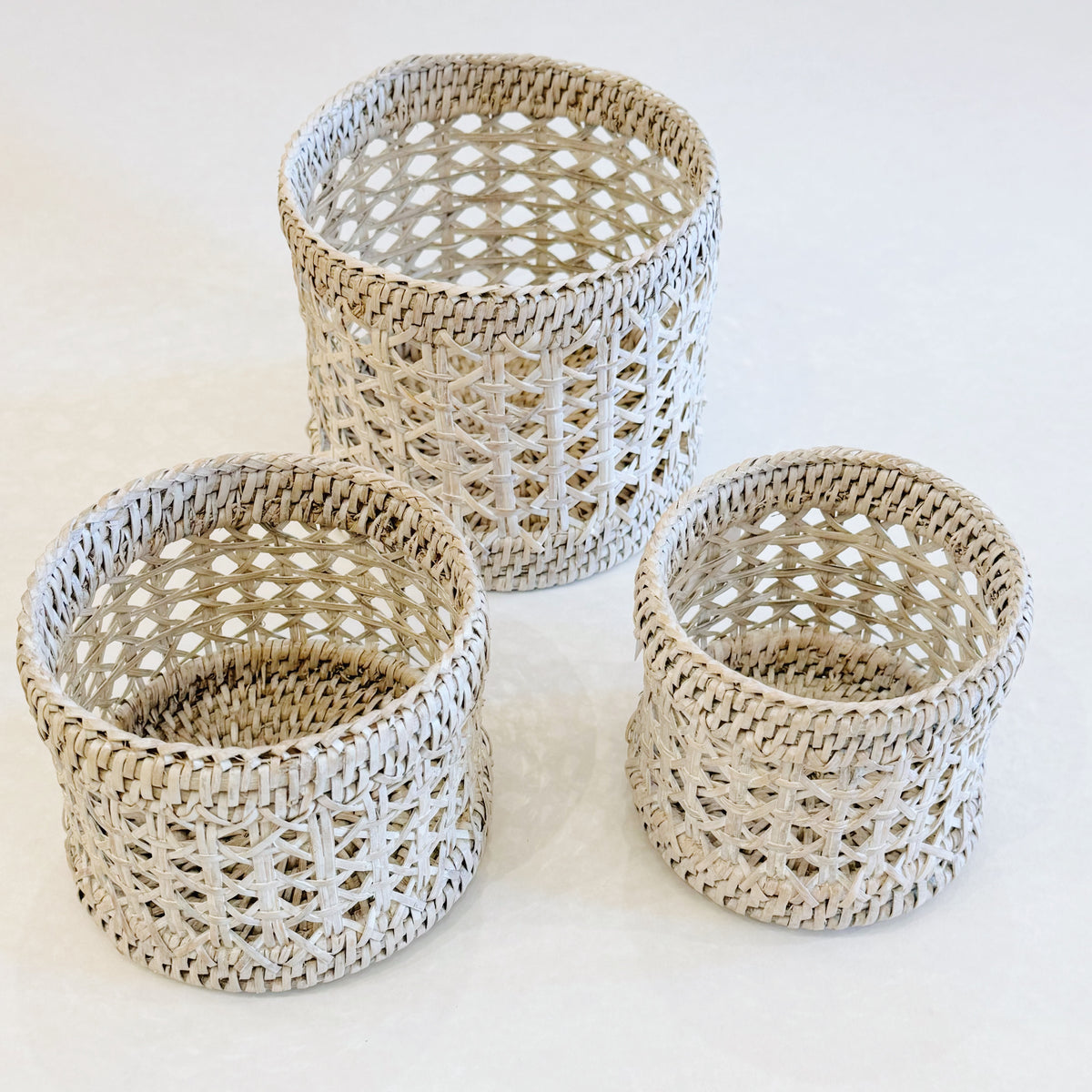 Rattan Small Planters/ Small Rattan Pots