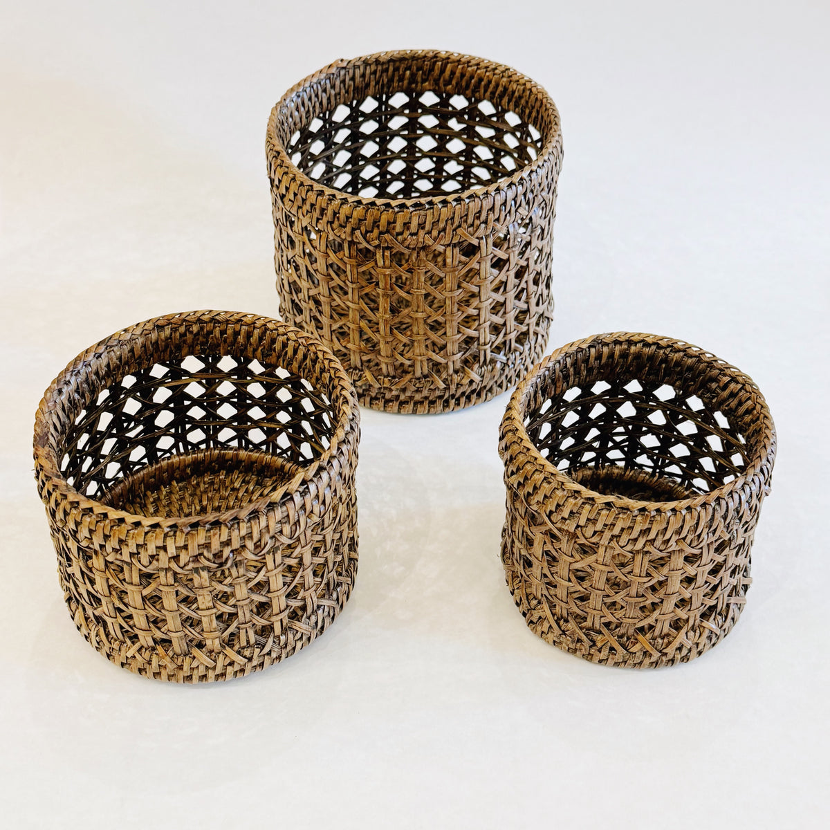 Rattan Small Planters/ Small Rattan Pots