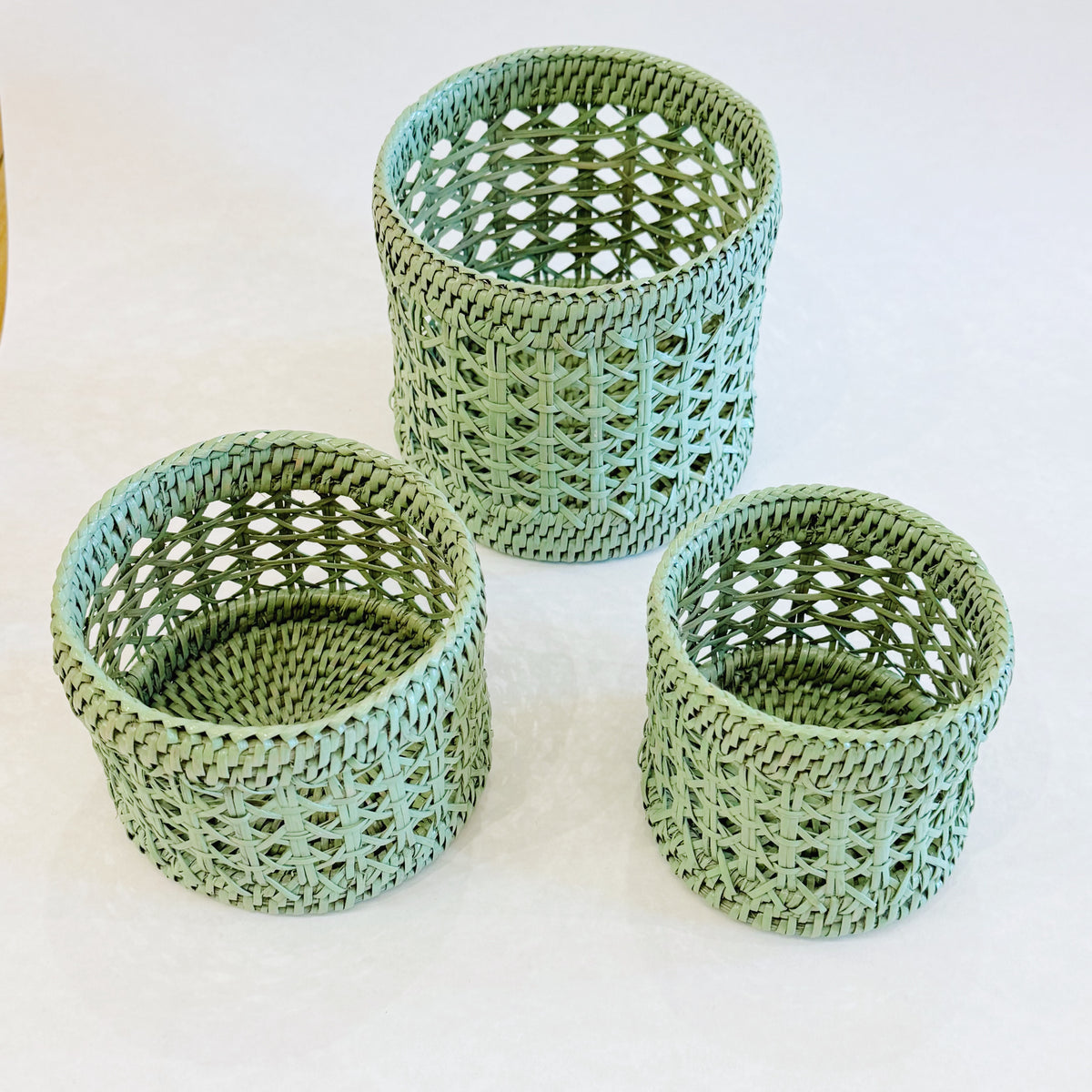 Rattan Small Planters/ Small Rattan Pots