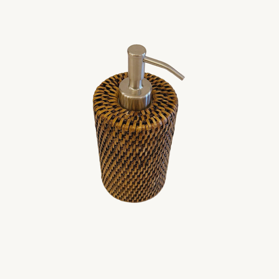 Round Rattan Soap Dispensers
