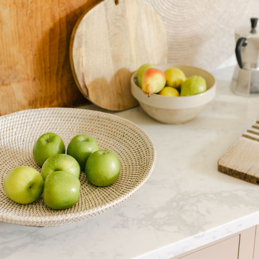 Rattan Round Fruit Bowl/ Fruit Tray