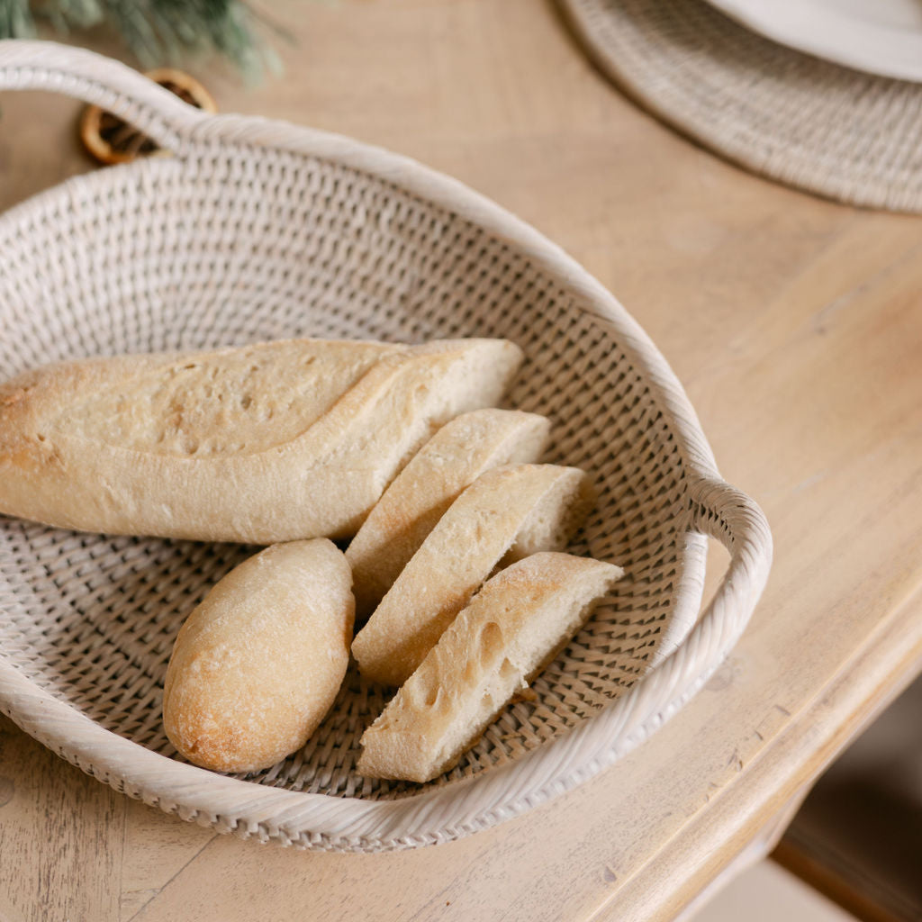 Rattan Oval Fruit Basket Tray DUQUESA