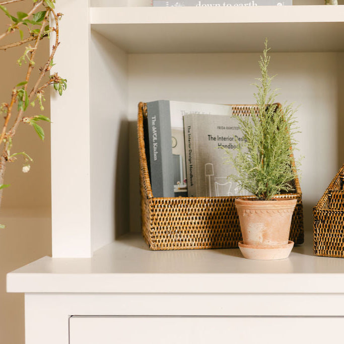 Rattan File Holder/ Rattan File Organiser