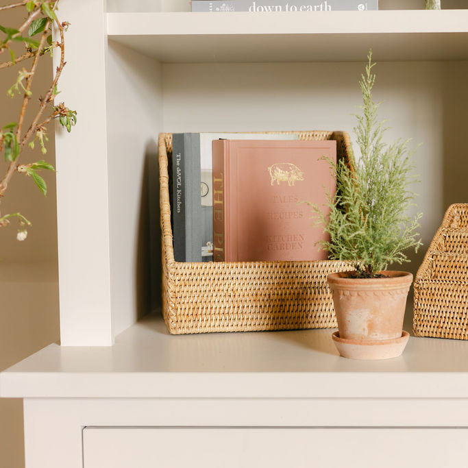 Rattan File Holder/ Rattan File Organiser