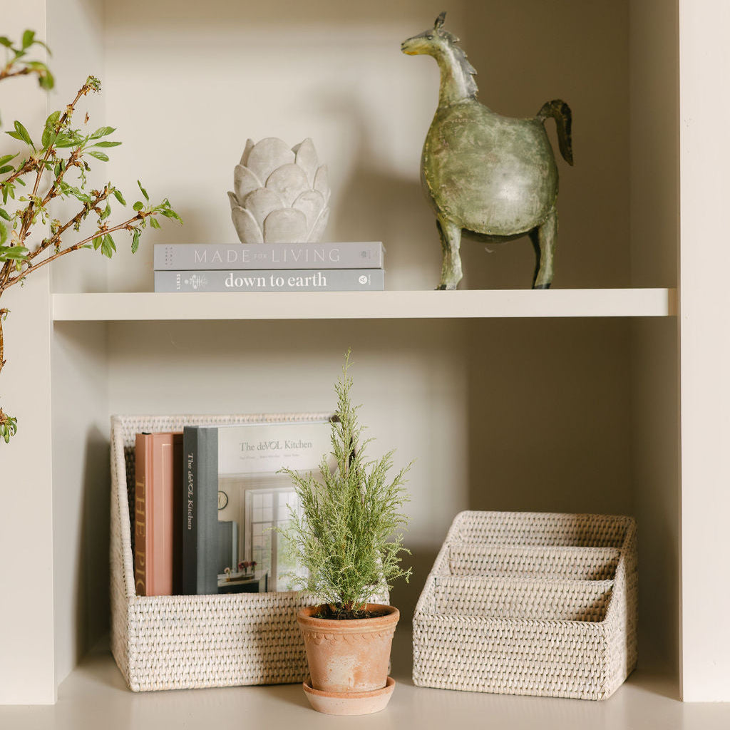 Rattan Letter Holder/ Rattan Letter Organiser