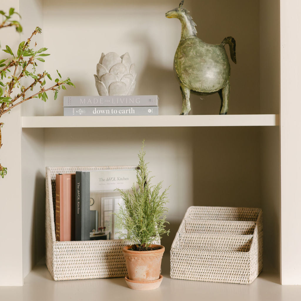 Rattan File Holder/ Rattan File Organiser