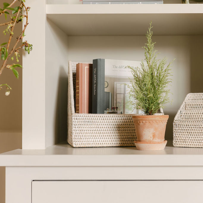 Rattan File Holder/ Rattan File Organiser