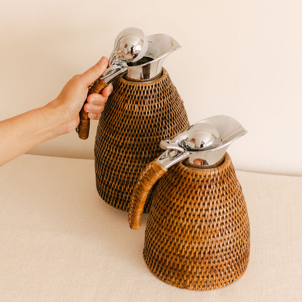 Rattan Water Jug/ Flask