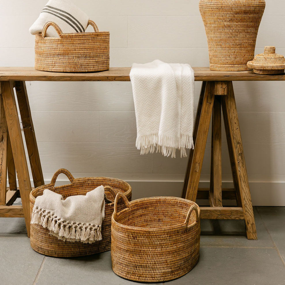 rattan baskets