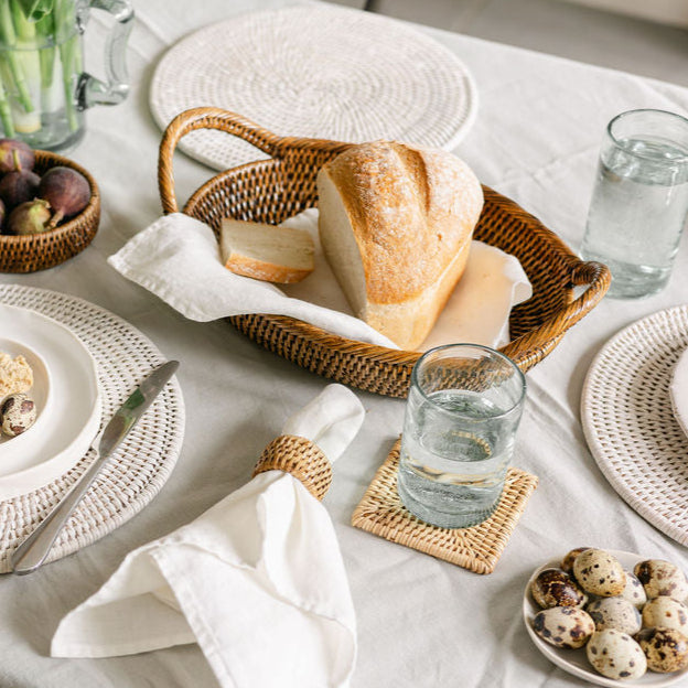 Rattan Oval Fruit Basket Tray DUQUESA