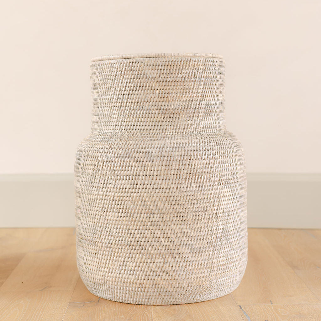 Rattan La Jarre Laundry Basket/ Laundry Hampe( High Neck)