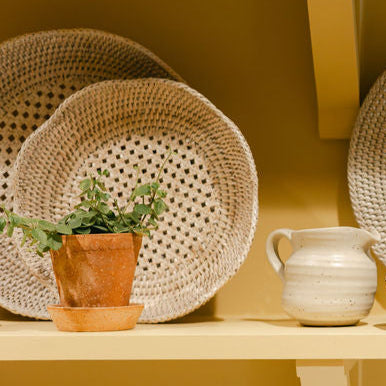 Handwoven Rattan Underplate – Dia 32 x H2.5 cm