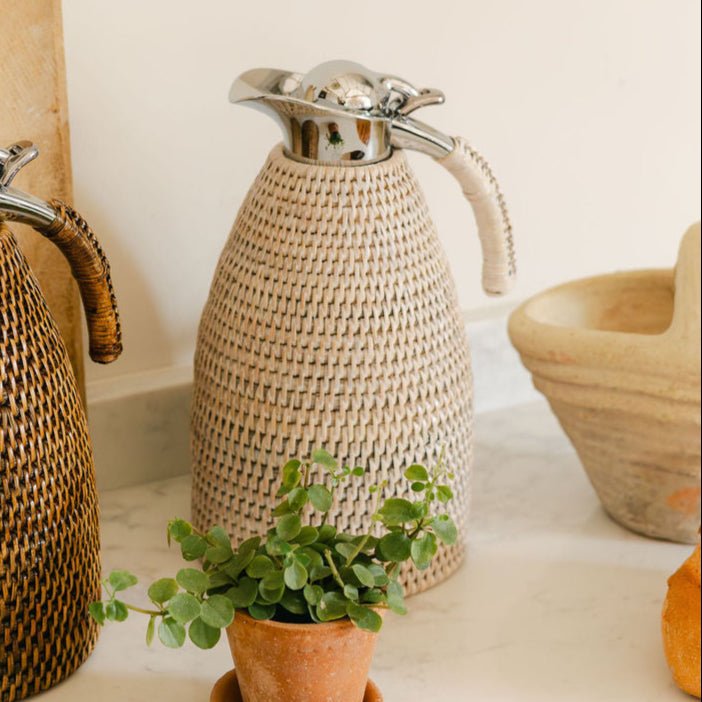 Rattan Water Jug/ Flask