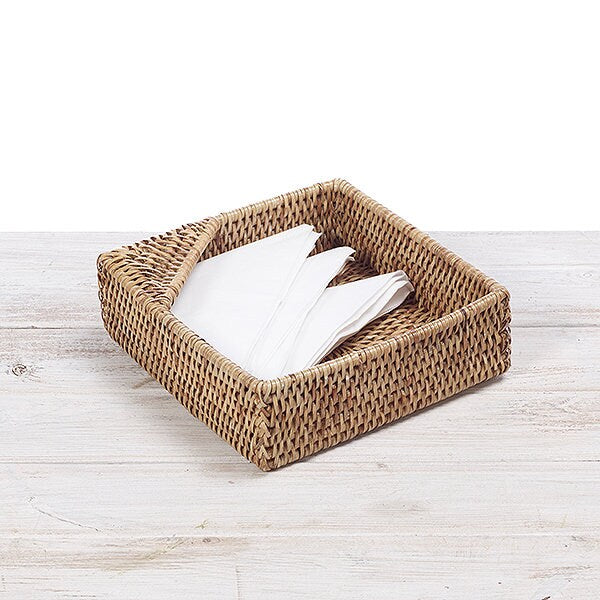 Rattan Square Napkin Holder