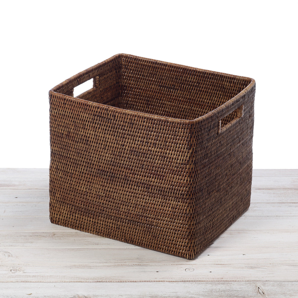 Rattan Large Tall Drawer Basket with Inset Handles