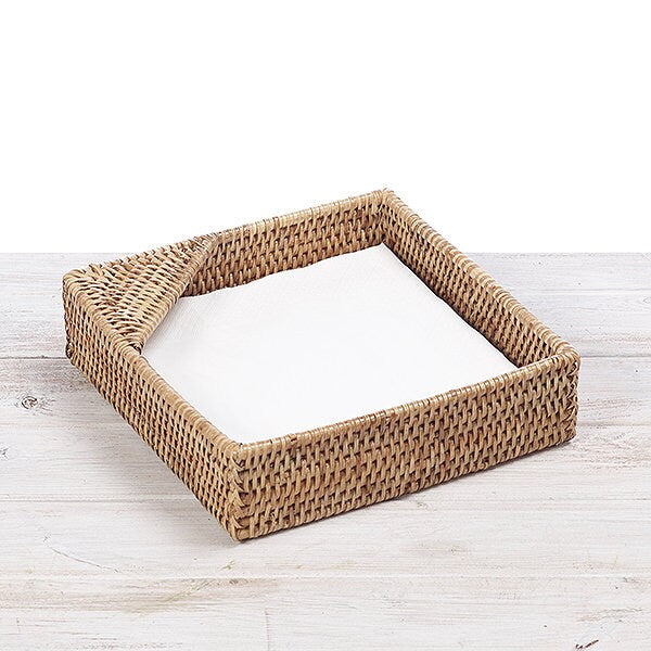 Rattan Square Napkin Holder