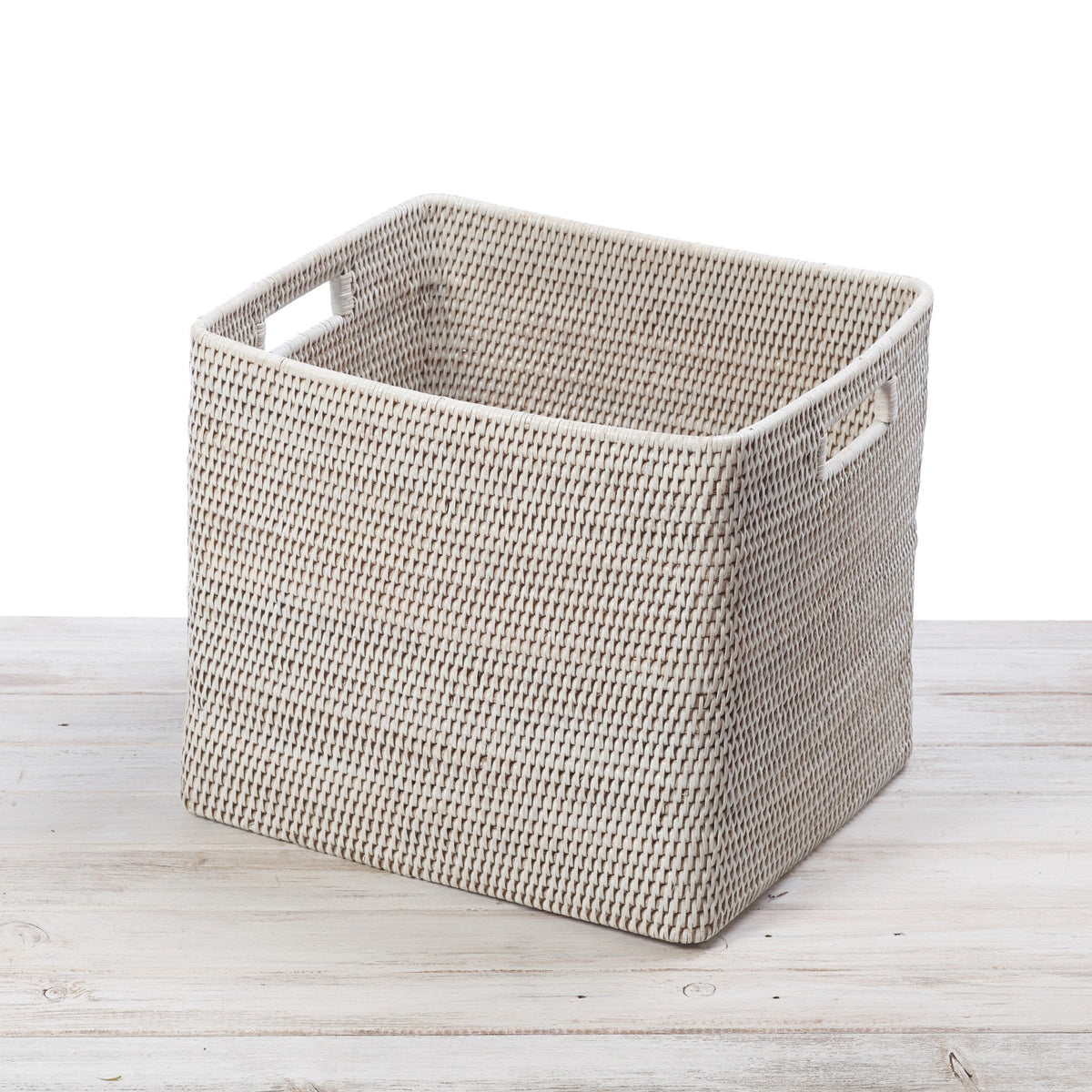 Rattan Large Tall Drawer Basket with Inset Handles