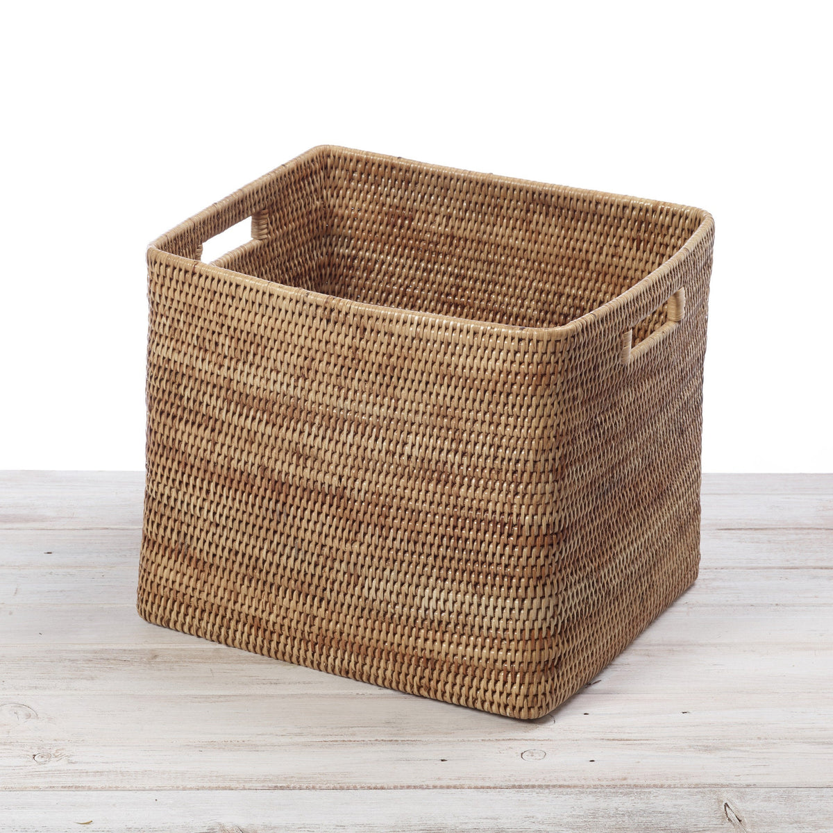 Rattan Large Tall Drawer Basket with Inset Handles