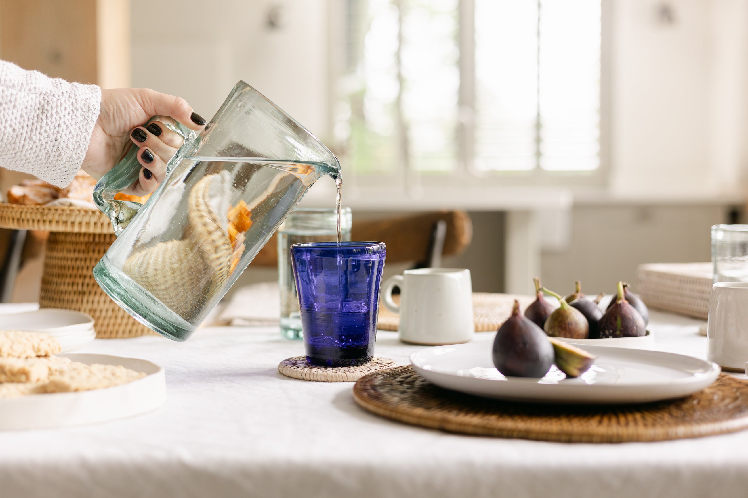 Handblown Carafe Glasses