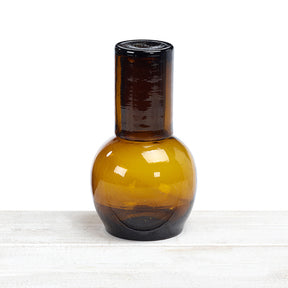 Recycled and Handblown Bedside Tumbler and Carafe Set