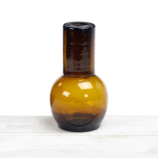 Recycled and Handblown Bedside Tumbler and Carafe Set