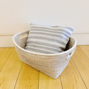 Rattan Large Family Blanket  Storage Basket