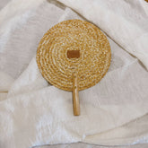 Handwoven Straw Hand Fan