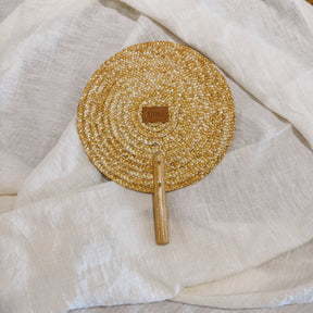 Handwoven Straw Hand Fan