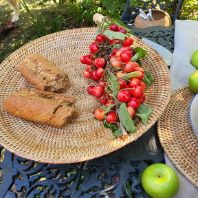 Rattan Round Fruit Bowl/ Fruit Tray