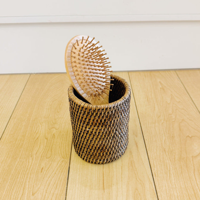 Rattan Brush  Holder/ Cutlery Holder