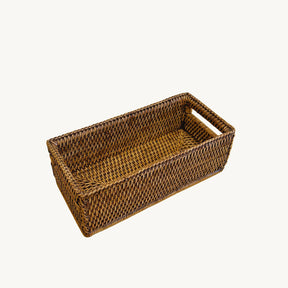 Rattan Small Rectangular Storage Basket