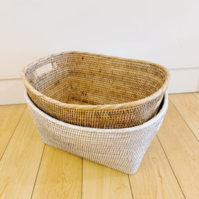 Rattan Large Family Blanket  Storage Basket