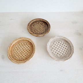 Rattan Mini Bread Plate/ Mini Bread Basket
