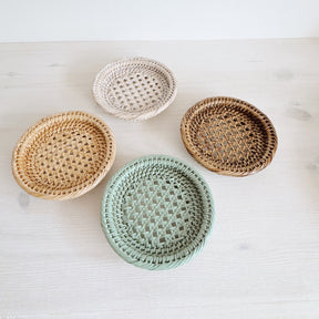 Rattan Mini Bread Plate/ Mini Bread Basket