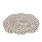 Rattan Oval Scallop Placemat / Rattan Oval Scallop Tablemat