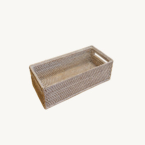 Rattan Small Rectangular Storage Basket