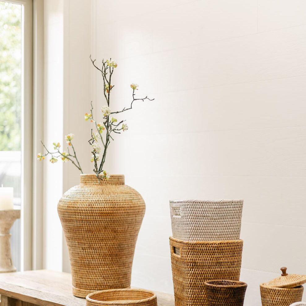 Rattan Vase