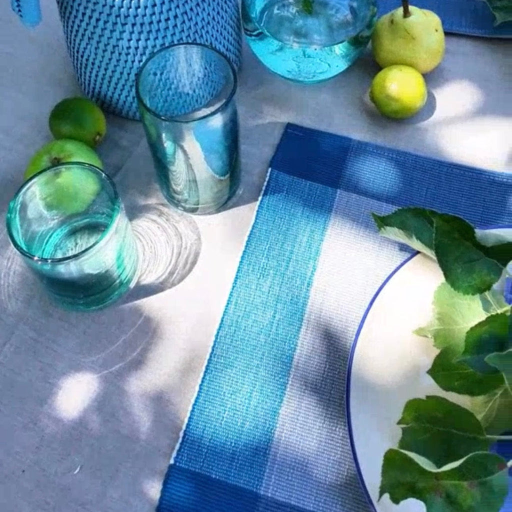 Handwoven Cotton Tablemat/Placemat – Sky Blue