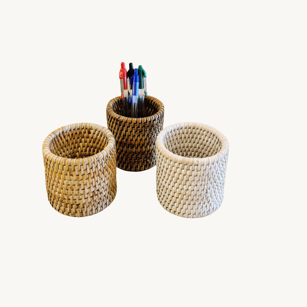 Rattan Pen Pot