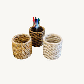 Rattan Pen Pot