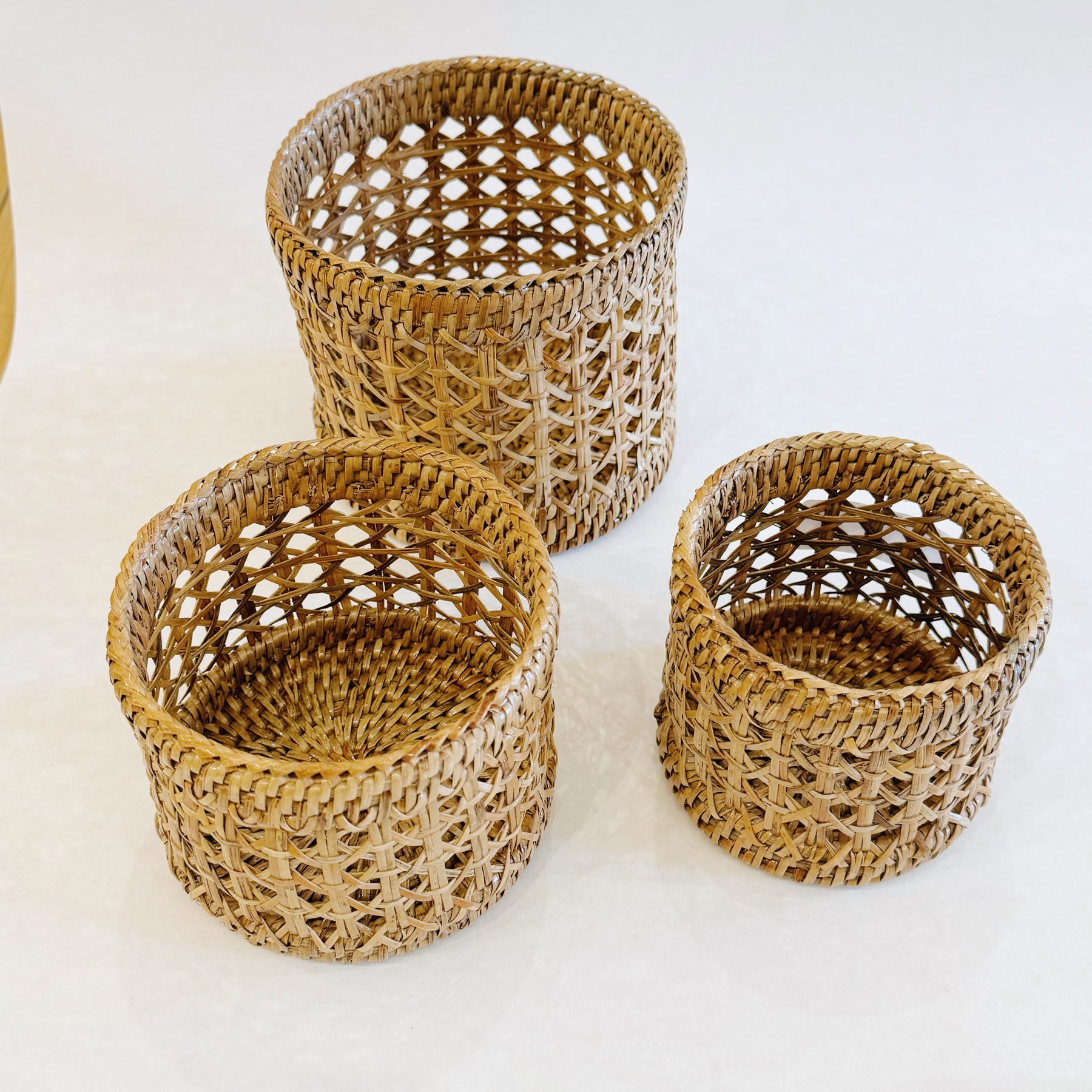 Rattan Small Planters/ Small Rattan Pots
