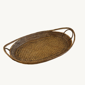 Serene Rattan  Fruit  Boat Tray /Rattan Royal  Oval Boat Tray