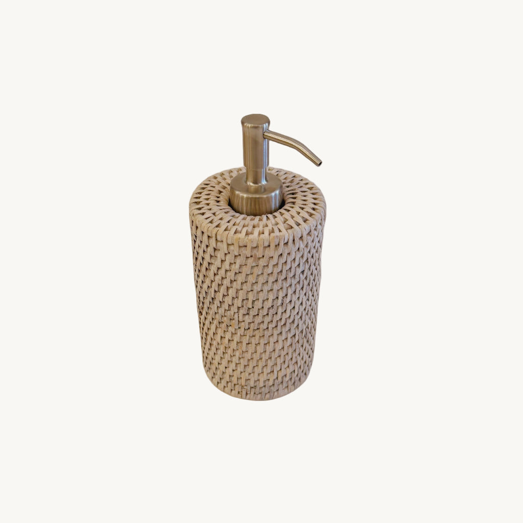 Round Rattan Soap Dispensers