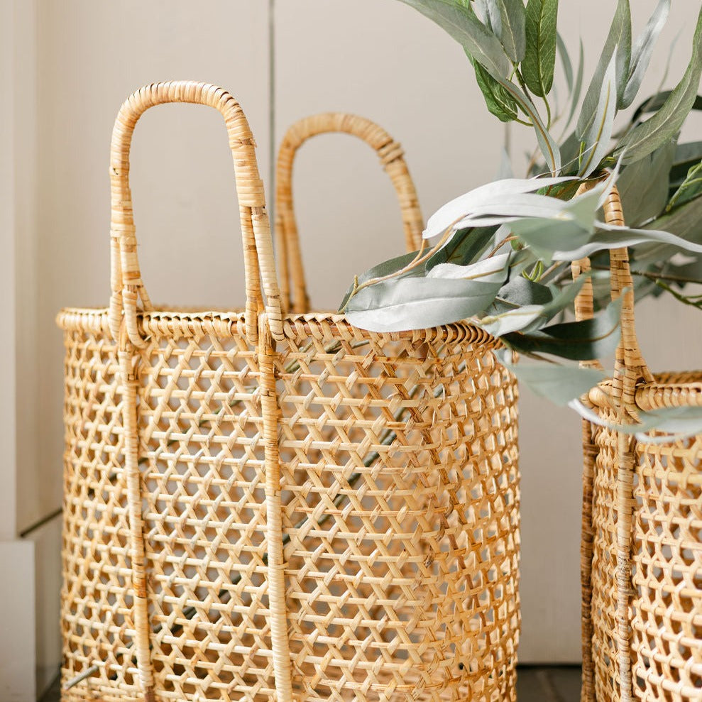 Rattan Shopping / Beach Basket