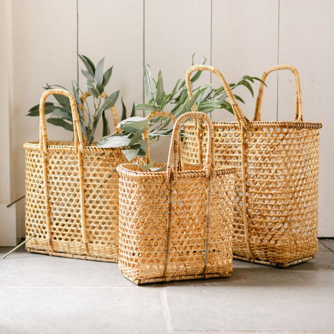 Rattan Shopping / Beach Basket