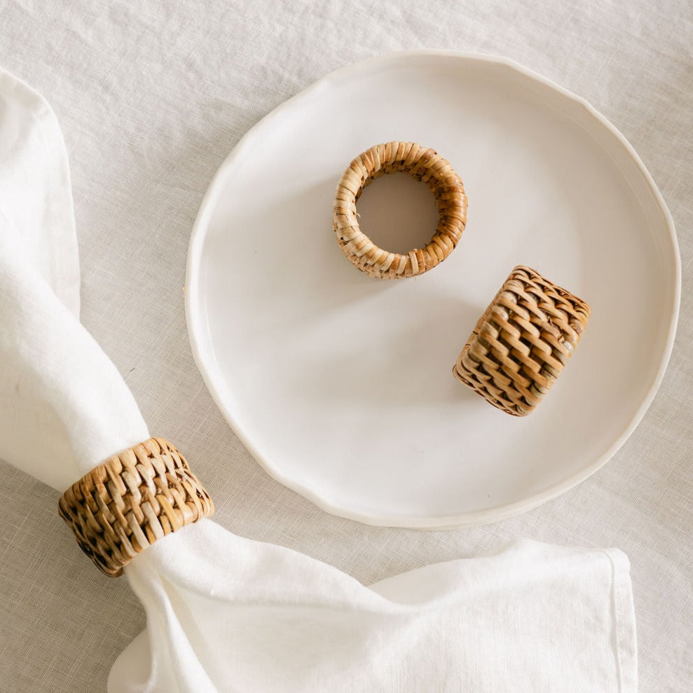 Rattan Napkin Holder Ring (Set of Four)